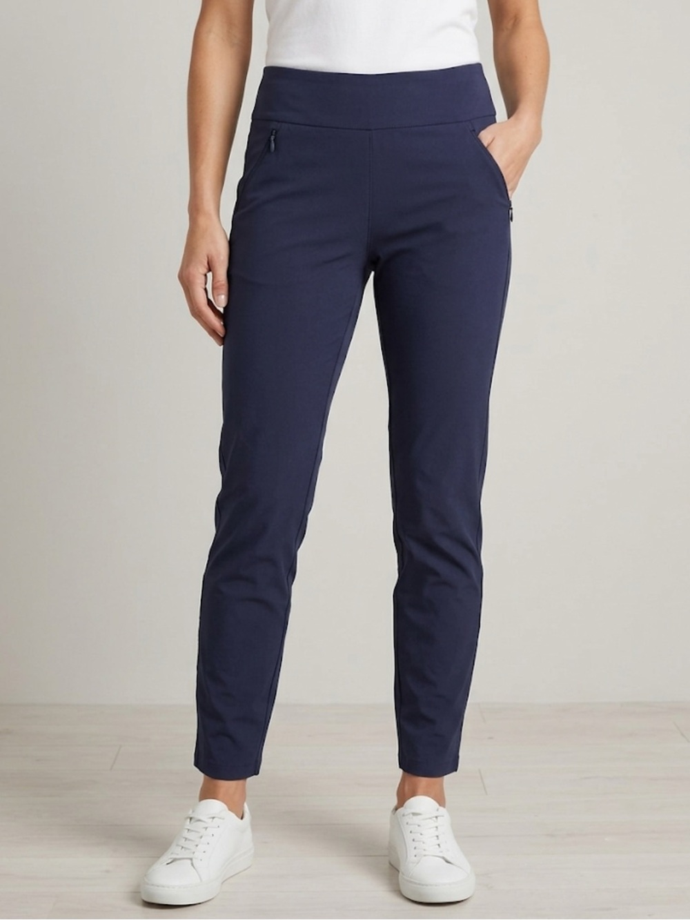 GG BLUE Fab Fit Golf Pants Ankle Navy Blue Performance Sport Stretch Women’s 4
